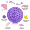 Scala Cellulite Massager Silicone, Bath Scrubber for Smoother Skin Purple view 3