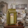 HGTV Home Collection Slim Lantern, Christmas Themed Home Decor, Small, Gold, 18 in view 2
