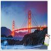 Trends International Wonders of the World - Golden Gate Bridge Wall Poster, 14.725" x 22.375", Premium Poster & Mount Bundle view 1