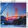 Trends International Wonders of the World - Golden Gate Bridge Wall Poster, 14.725" x 22.375", Premium Poster & Mount Bundle view 3