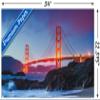 Trends International Wonders of the World - Golden Gate Bridge Wall Poster, 22.375" x 34", Premium Poster & Mount Bundle view 3
