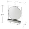 SEI Furniture Anthrop Decorative Mirror w/Storage, Mirror view 3