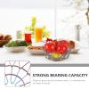 FAVOMOTO Practical Draining Basket Versatile Space-saving Food Storage for Kitchen Fruits Vegetables Snacks Unique Hollow Design for Easy Water Drainage view 3