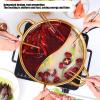 Divided Hot Pot Pan, Alvinlite Stainless Steel Mandarin Duck Pot Kitchen Soup Cooking Tool for Home (Gold) view 3