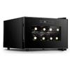 JW-YZJW Freestanding Wine Cooler, Mini Constant Temperature Wine Cabinet, Tempered Glass, Compact Mini Wine Fridge 8 Bottle Capacity, Digital Control view 1