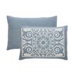 BLUENILEMILLS BNM Cotton Blend Vintage Medallion Bedspread Set - Luxurious Quilt, All-Season Comfort, Machine Washable, Twin, Cerulean Blue view 3