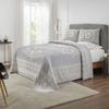 BLUENILEMILLS BNM Cotton Blend Matching Pillow Shams, Light Weight Blanket, Classic Medallion Bedspread Set, Full, Slate Blue view 1