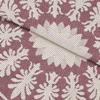 BLUENILEMILLS BNM Cotton Blend Matching Pillow Shams, Light Weight Blanket, Classic Medallion Bedspread Set, Twin, Berry Red view 2