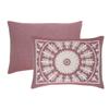 BLUENILEMILLS BNM Cotton Blend Matching Pillow Shams, Light Weight Blanket, Classic Medallion Bedspread Set, Twin, Berry Red view 3