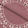 BLUENILEMILLS BNM Cotton Blend Vintage Medallion Bedspread Set - Luxurious Quilt, All-Season Comfort, Machine Washable, Queen, Berry Red view 2