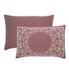 BLUENILEMILLS BNM Cotton Blend Vintage Medallion Bedspread Set - Luxurious Quilt, All-Season Comfort, Machine Washable, Queen, Berry Red view 3