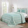BLUENILEMILLS BNM Cotton Blend Vintage Medallion Bedspread Set - Luxurious Quilt, All-Season Comfort, Machine Washable, King, Turquoise view 1