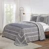 BLUENILEMILLS BNM Cotton Blend Vintage Medallion Bedspread Set - Luxurious Quilt, All-Season Comfort, Machine Washable, Twin, Denim Blue view 1