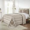 BLUENILEMILLS BNM Cotton Blend Vintage Medallion Bedspread Set - Luxurious Quilt, All-Season Comfort, Machine Washable, Full, Taupe view 1