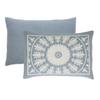 BLUENILEMILLS BNM Cotton Blend Matching Pillow Shams, Light Weight Blanket, Classic Medallion Bedspread Set, Full, Cerulean Blue view 3
