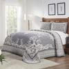 BLUENILEMILLS BNM Cotton Blend Vintage Medallion Bedspread Set - Luxurious Quilt, All-Season Comfort, Machine Washable, Full, Denim Blue view 1