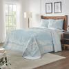 BLUENILEMILLS BNM Cotton Blend Vintage Medallion Bedspread Set - Luxurious Quilt, All-Season Comfort, Machine Washable, Twin, Aqua view 1
