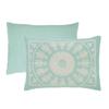 BLUENILEMILLS BNM Cotton Blend Matching Pillow Shams, Light Weight Blanket, Classic Medallion Bedspread Set, Queen, Turquoise view 3