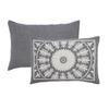 BLUENILEMILLS BNM Cotton Blend, Matching Pillow Shams, Light Weight Blanket, Classic Medallion Bedspread Set, Twin, Denim Blue view 3