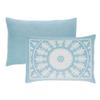 BLUENILEMILLS BNM Cotton Blend Matching Pillow Shams, Light Weight Blanket, Classic Medallion Bedspread Set, Twin, Aqua view 3