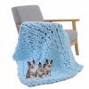 BAILR Chenille Chunky Knit Throw Blanket 3959inch, Large Soft Knit Throw Blanket Throw for Warmth, Perfect for Bed, Couch, Sofa, Chair and Snuggles (D 100150cm) view 1