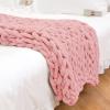 BAILR Chunky Knit Blanket Throw 7998inch, Cozy Throw Blankets, Crochet Knitted Blanket for Bed, Couch, Sofa, Chair and Snuggles (H 200250cm) view 1