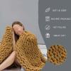 BAILR Chunky Knit Blanket Chenille Throw 3951inch, Machine Washable Crochet Blanket, for Home Bed, Sofa & Dorm (C 100130cm) view 4