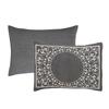 BLUENILEMILLS BNM Cotton Blend Vintage Medallion Bedspread Set - Luxurious Quilt, All-Season Comfort, Machine Washable, Queen, Charcoal view 3
