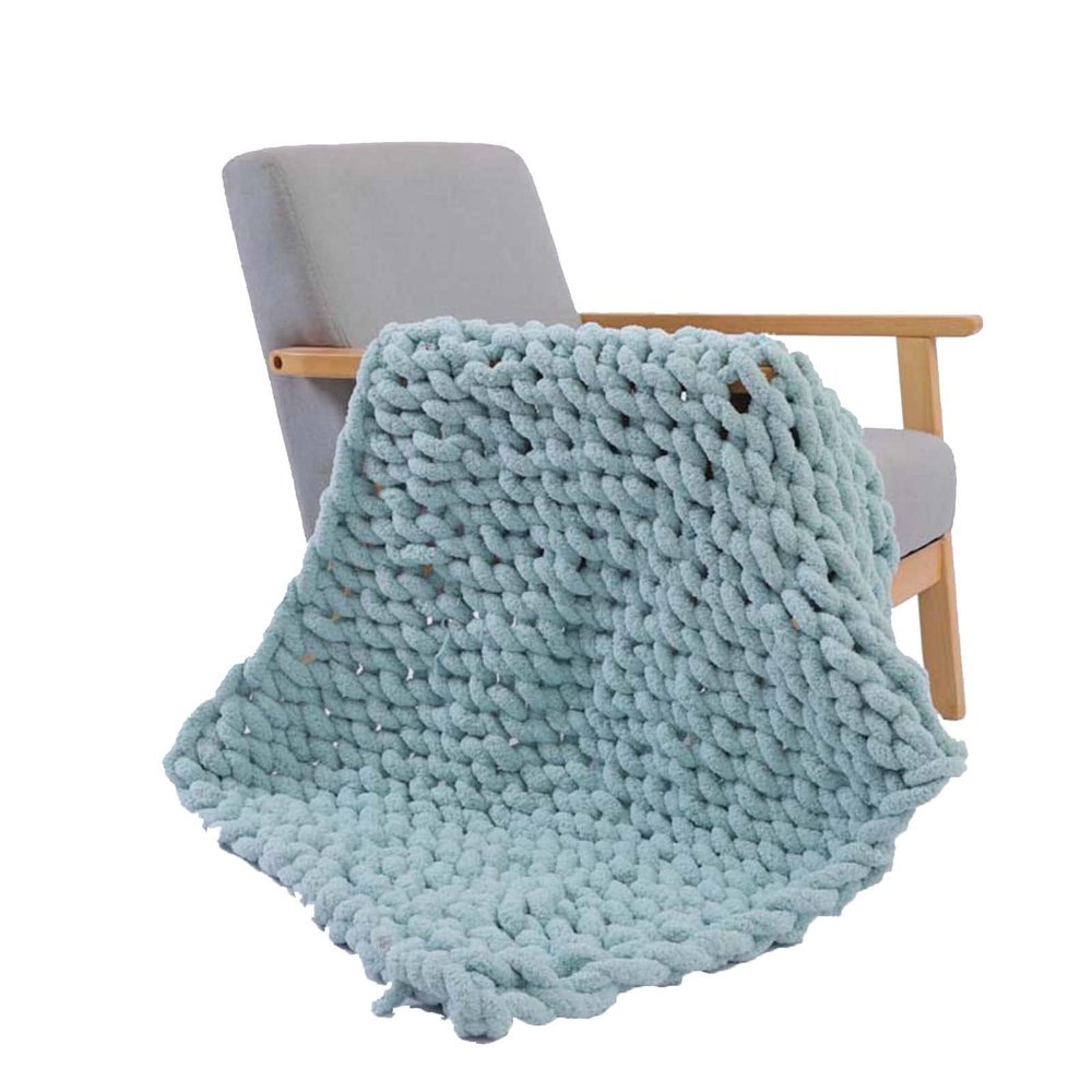 Chunky Knit Blanket 3951inch, Super Soft Chunky Knit Throw Blanket for Bed, for Couch, Sofa, Bed (I 100130cm)