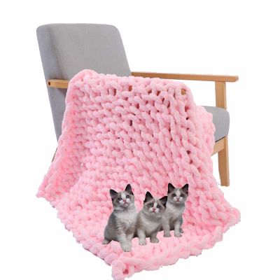 BAILR Chenille Chunky Knit Throw Blanket 3951inch, Large Soft Knit Throw Blanket Throw for Warmth, Perfect for Bed, Couch, Sofa, Chair and Snuggles (C 100130cm)