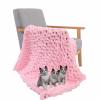 BAILR Chenille Chunky Knit Throw Blanket 3951inch, Large Soft Knit Throw Blanket Throw for Warmth, Perfect for Bed, Couch, Sofa, Chair and Snuggles (C 100130cm) view 1
