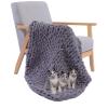 BAILR Chenille Chunky Knit Throw Blanket 3959inch, Large Soft Knit Throw Blanket Throw for Warmth, Perfect for Bed, Couch, Sofa, Chair and Snuggles (F 100150cm) view 1