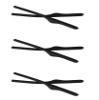 ExactFitt Replacement Temple Ear Socks for Oakley OX3122 OX3125 OX5089 OX5148 Glass Frames (Black - 3 Pairs) view 1
