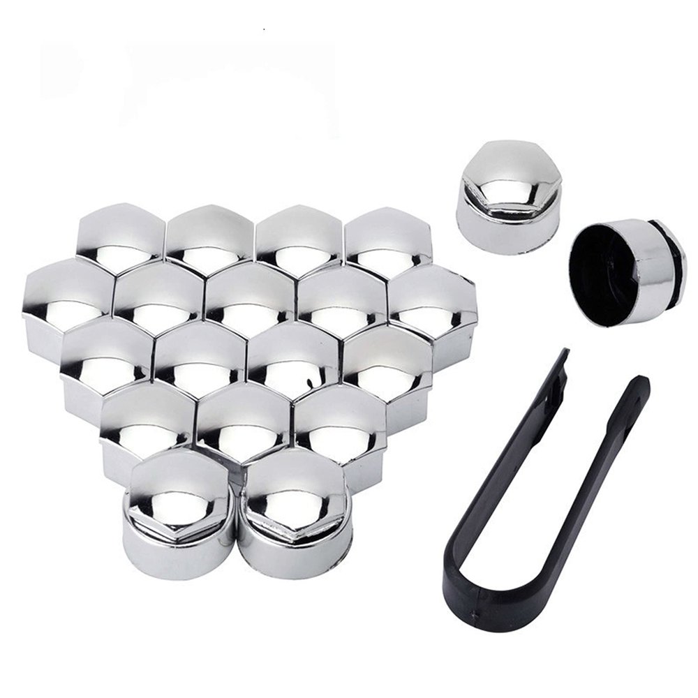 JINYISI 20 Pieces 17 mm /19 mm/ 21 mm Wheel nut Bolt Head caps,for Nissan X Trail Qashqai Sunny Tiida Livina Teana Koleos March Versa