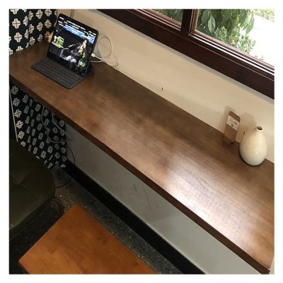 AYLYHD Industrial Rustic Wall-Mounted Table, Wooden Fold-Down Work Table, Workbench,Study Table, Space Saving Wall Mounted Bar Tables, Dining Table, Pine Wood Table