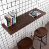 AYLYHD Industrial Rustic Wall-Mounted Table, Wooden Fold-Down Work Table, Workbench,Study Table, Space Saving Wall Mounted Bar Tables, Dining Table, Pine Wood Table view 2