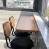 AYLYHD Industrial Rustic Wall-Mounted Table, Wooden Fold-Down Work Table, Workbench,Study Table, Space Saving Wall Mounted Bar Tables, Dining Table, Pine Wood Table view 3