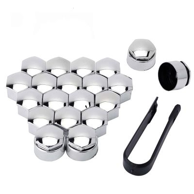 JINYISI 20 Pieces 17 mm /19 mm/ 21 mm Wheel nut Bolt Head caps,for Peugeot 107 108 206 207 208 301 306 307 308 407 408 508 2008 3008 5008