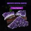 Amethyst Crystal Cluster, Raw Purple Quartz Healing Crystal Natural Amethyst Rock Mineral Stone Gemstone Specimen for Feng Shui,Reiki,Meditation, Lucky Home Decor Spiritual Gifts,100-150g view 2