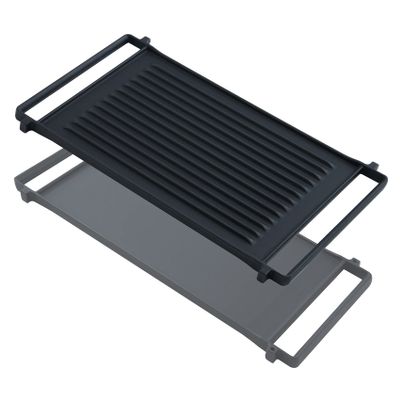 Allstare WB31X24998 WB31X24738 Griddle Replacement Parts for GE Stove Top Parts JXGRILL1 General Electric Gas Range Reversible Cast Iron Center Griddle Plate Flat Top Pan 1 Pack