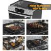 Allstare WB31X24998 WB31X24738 Griddle Replacement Parts for GE Stove Top Parts JXGRILL1 General Electric Gas Range Reversible Cast Iron Center Griddle Plate Flat Top Pan 1 Pack view 4