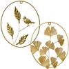 2-Pack Leaf Sculpture Leaf Metal Wall Art Wall Hanging Decor for Living Room Home Decor view 1
