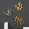 2-Pack Leaf Sculpture Leaf Metal Wall Art Wall Hanging Decor for Living Room Home Decor view 3