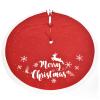 ZHENYANG CAREG Christmas Tree Knitted Skirt Rustic Elk Snowflake Christmas Tree Skirt 48 Inch Christmas Tree Skirt Compatible with Holiday Christmas Decor (Color : Red) view 1