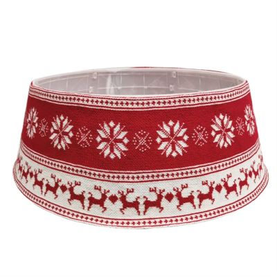 ZHENYANG CAREG 30 Inch Christmas Tree Skirt Black White Plaid Base Collar Around Xmas Decor 77UD (Color : 0, Tree Skirt Diameter : 30.31in)