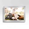 10x27 Frame Silver Real Wood Picture Frame Width 1.5 Inches | Interior Frame Depth 0.5 Inches | Silver Wide Modern Photo Frame Complete with UV Acrylic, Foam Board Backing & Hanging Hardware view 4