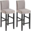 ANMUR Elastic Bar Stool Covers Set of 2/4/6 Soft Barstool Slipcover Stretch Short Back Dining Chair Covers Upholstered Chair Seat Cover for Living Room Kitchen Wedding Party view 1