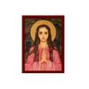Saint Philomena icon, Handmade Greek Catholic Orthodox icon of St Philomena of Corfu, Byzantine Art wall Hanging, Religious Gift 7x10cm view 1