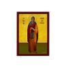 Saint Benedict icon of Nursia, Handmade Greek Catholic icon of St Benedict, Byzantine Art wall Hanging Wood Plaque, Religious Decor 7x10cm view 1