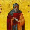 Saint Benedict icon of Nursia, Handmade Greek Catholic icon of St Benedict, Byzantine Art wall Hanging Wood Plaque, Religious Decor 7x10cm view 3